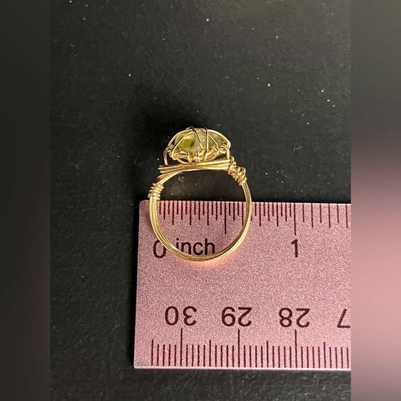 wire ring with citrine stone size 5 - Picture 8 of 14